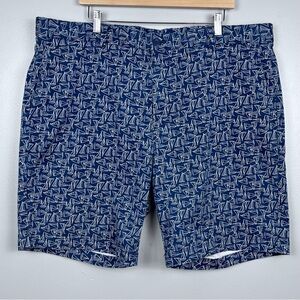 Vineyard Vines Men's Cotton All Over Saliboat Print Chino Shorts Size 42; Preppy